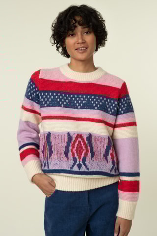 Velours Broek Hoge Taille Yiwen - Marineblauw