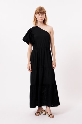 Abito asimmetrico Ciana - Nero