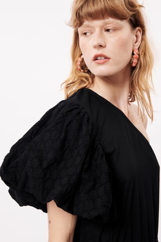 Abito asimmetrico Ciana - Nero