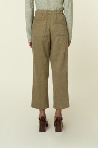 Broek Hoge Taille Pelly - Olijfgroen