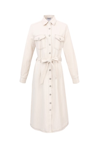 Spijkerblouse-jurk Clotilda - Ecru