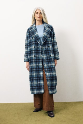 Wollen Jas Delphina - Petrolblauw