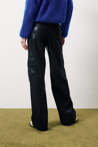 Rechte Broek Hoge Taille Cyra - Zwart