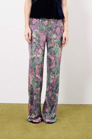 Broek Hoge Taille Cary - Paars