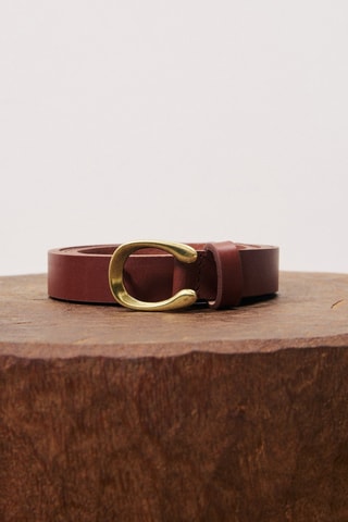 Cintura in pelle Idalia - Cammello