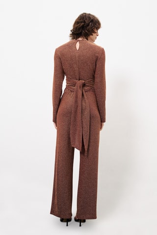 Rechte Broek Hoge Taille Aimeline - Bordeauxrood