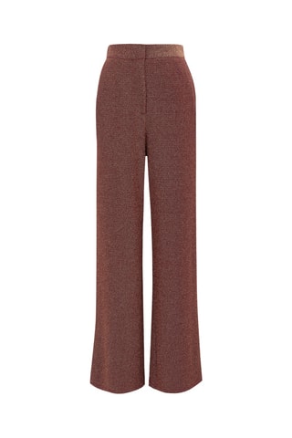 Rechte Broek Hoge Taille Aimeline - Bordeauxrood