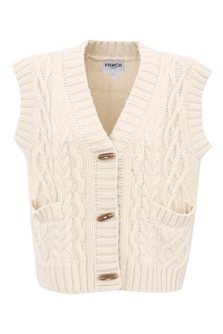 Gilet in lana Medea - Beige