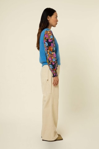 Gilet in lana Vina - Blu elettrico