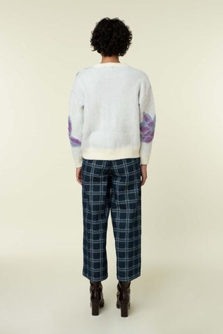 Rechte Broek Hoge Taille Gabriella - Donkerblauw