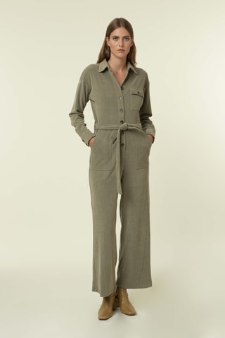 Tuta in velluto Talyssa - Kaki