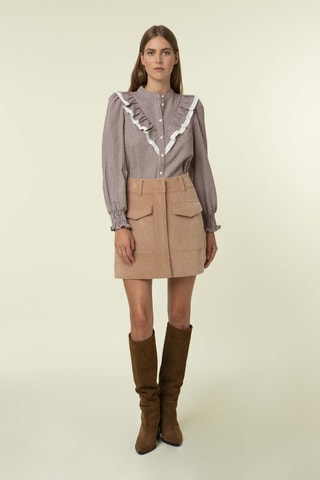 Blouse Lyanne - Bordeauxrood