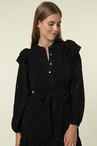 Kanten Skaterjurk Charleene - Zwart