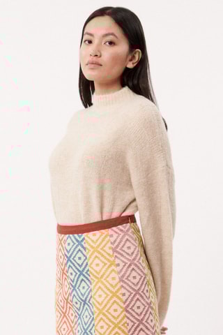 Rechte Rok Salome - Geel en Hemelsblauw