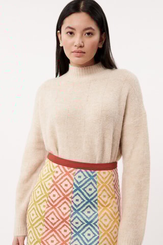 Rechte Rok Salome - Geel en Hemelsblauw