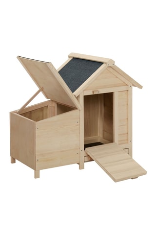 Gallinero Casita de madera con ponedero integrado - 2 gallinas