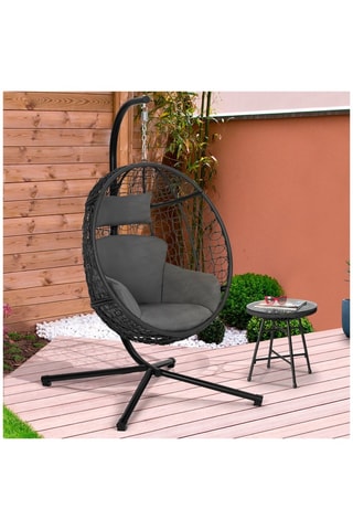 Sillón huevo para colgar con cojín