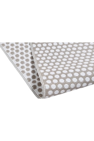 Alfombra de exterior Pois - Topo y blanco