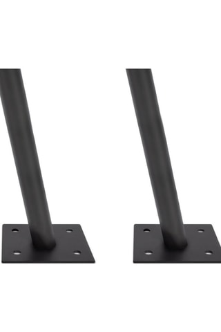 2 postes exteriores para toldo - Negro