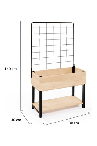 Jardinera con patas - 80 x 40 x 140 cm