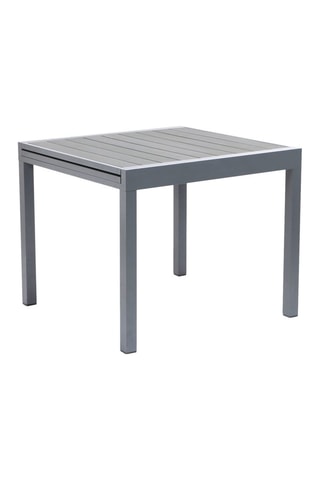 Mesa de jardín extensible de polywood gris antracita 90-180 cm 