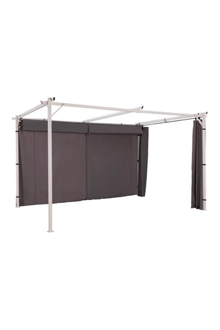 Cortina y triángulo para pérgola - Gris