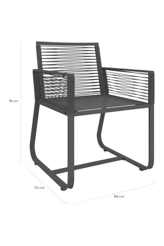 2 sillas de jardín Varna - 55 x 60 x 78 cm