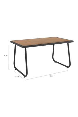 Salón de jardín - 4 plazas - Tablero de cristal templado