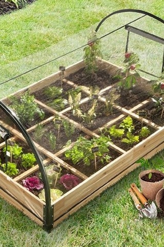 2 huertos 12 compartimentos - 115 x 80 x 54 cm