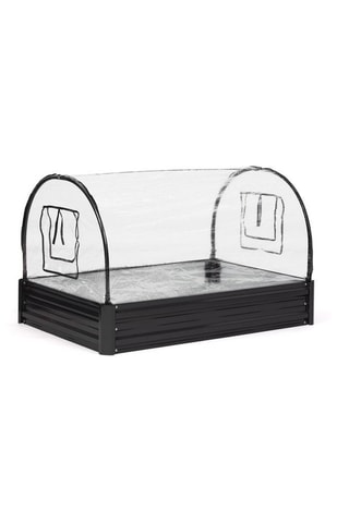 Huerto de metal 115 cm de color gris antracita