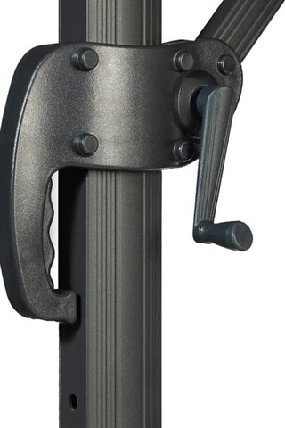 Sombrilla 360° cuadrada con funda - Antracita