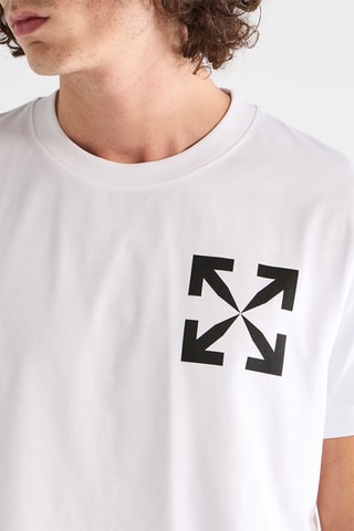 T-shirt Single Arrow - Wit