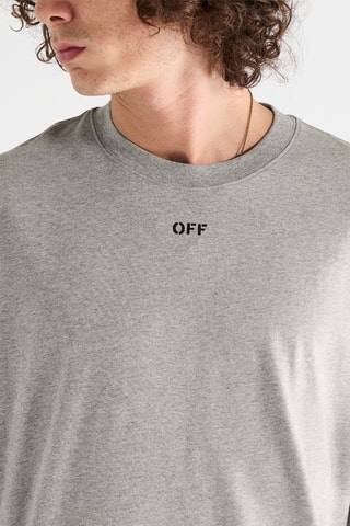 T-shirt Off Quote - Gemêleerd Lichtgrijs