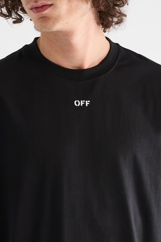 T-shirt Scribble Diags - Zwart