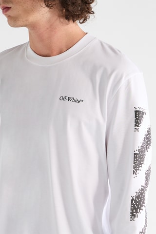 T-shirt Pixel Diag - Wit