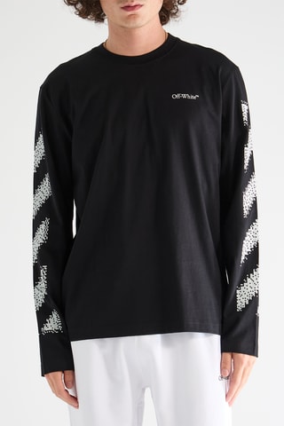 T-shirt Pixel Diag - Zwart