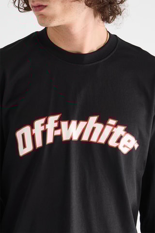 T-shirt Round Logo - Zwart