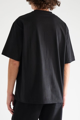 T-shirt Skull Flower - Zwart