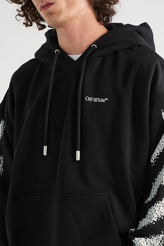 Sweater met Capuchon Pixel Diag - Zwart