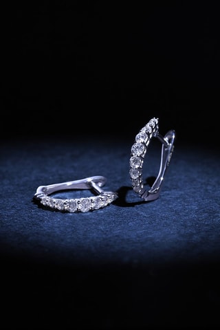 Oorbellen Euphorie Witgoud en Diamanten