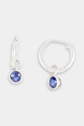 Creolen Tereza - Witgoud en Saffieren