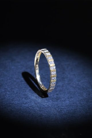 Ring Linéa - Geelgoud en Diamanten