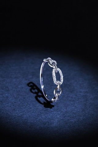 Ring Hana - Witgoud en Diamanten 