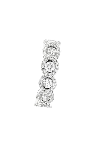 Ring Couronne  Witgoud en Diamanten