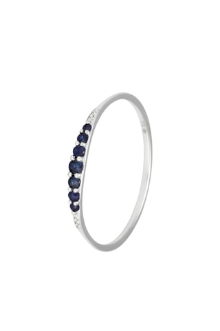 Ring Bryan - Witgoud en Saffieren