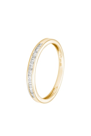 Ring Alliance Demi-tour Geelgoud en Diamanten