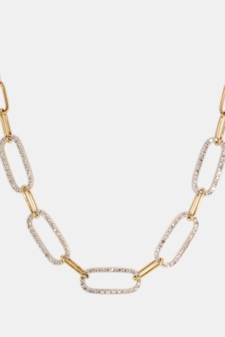 Ketting Alaïs - Geelgoud en Diamanten