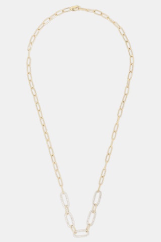 Ketting Alaïs - Geelgoud en Diamanten