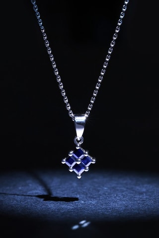 Hanger Siraya - Witgoud en Saffieren