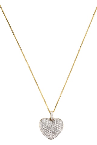 Ketting Love 
Geelgoud en Diamanten